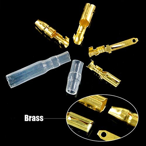 Glarks 700Pcs 2.8mm 2 3 4 6 9 Pin Plug Housing Pin Header Crimp Electrical Wire Terminals Connector and 30 Sets 4mm Car Motorcycle Bullet Terminal Assortment Kit for Motorcycle, Bike, Car, Boats - Image 5