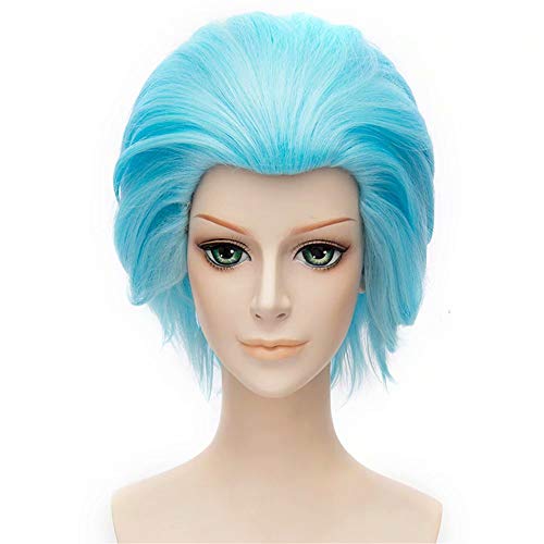 KiyaCos Thing Wig One Short Blue Fluffy Funny Crazy Cosplay Wig Heat Resistant Full Synthetic Hair (Not Styled) - Image 2