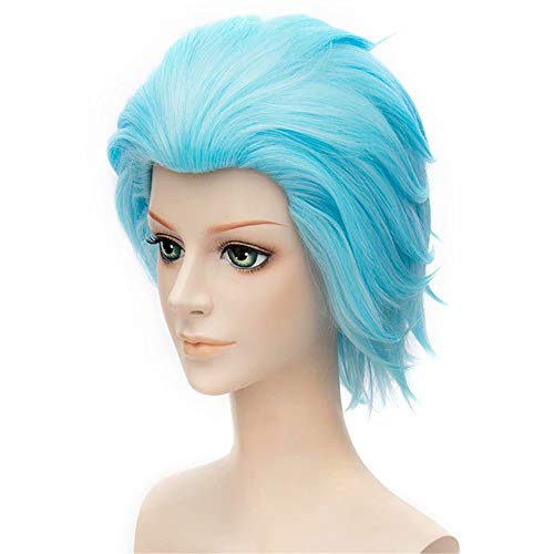 KiyaCos Thing Wig One Short Blue Fluffy Funny Crazy Cosplay Wig Heat Resistant Full Synthetic Hair (Not Styled) - Image 3