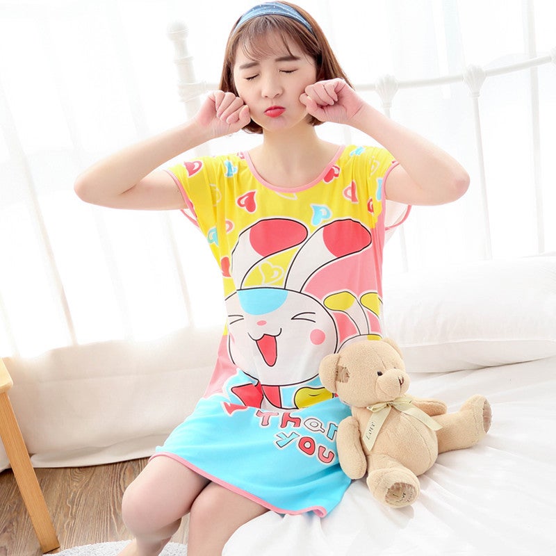 Cartoon Sweet Cute One-piece Nightgown 333-6