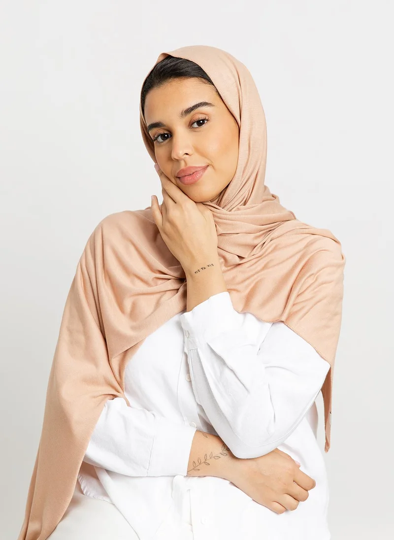 Kaafmeem Nude - Cotton Jersey Tarha