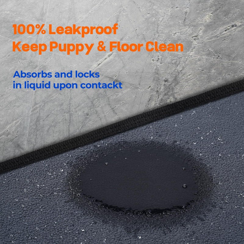 Sunsleek Washable Pee Pads for Dogs 72"x72" Extra Large Super Absorbent Non-Slip Reusable Puppy Pads for Playpen, Crate, Floor, Waterproof Pet Training Mats for Quick-Dry Whelping Pads & Incontinence - Image 3