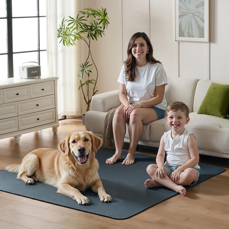 Sunsleek Washable Pee Pads for Dogs 72"x72" Extra Large Super Absorbent Non-Slip Reusable Puppy Pads for Playpen, Crate, Floor, Waterproof Pet Training Mats for Quick-Dry Whelping Pads & Incontinence - Image 2