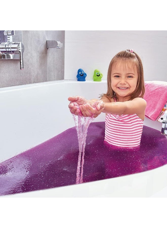 Zimpli Kids Slime Baff Purple & Green , 4 Bath Value Pack, Magically Turns Water Into Gooey, Colourful Slime, 2 X Free Crackle Baff, Children'S Sensory & Bath Toy Gift, Certified Biodegradable - Image 2