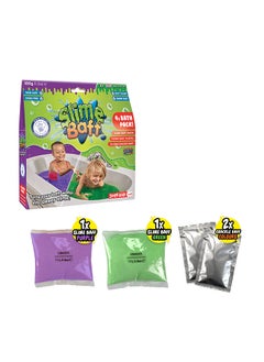 Zimpli Kids Slime Baff Green Purple, 320g With 2 Crackle  - Image 1