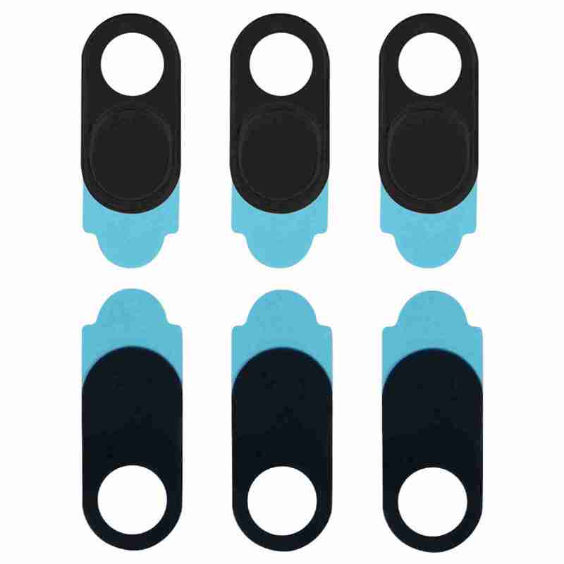 Webcam Cover: 0.7 Mm Thick Black Metal Cover - Easy Slide Operation Privacy Protect Cover for Laptops, Smartphones, Tablets & Desktops - Image 1
