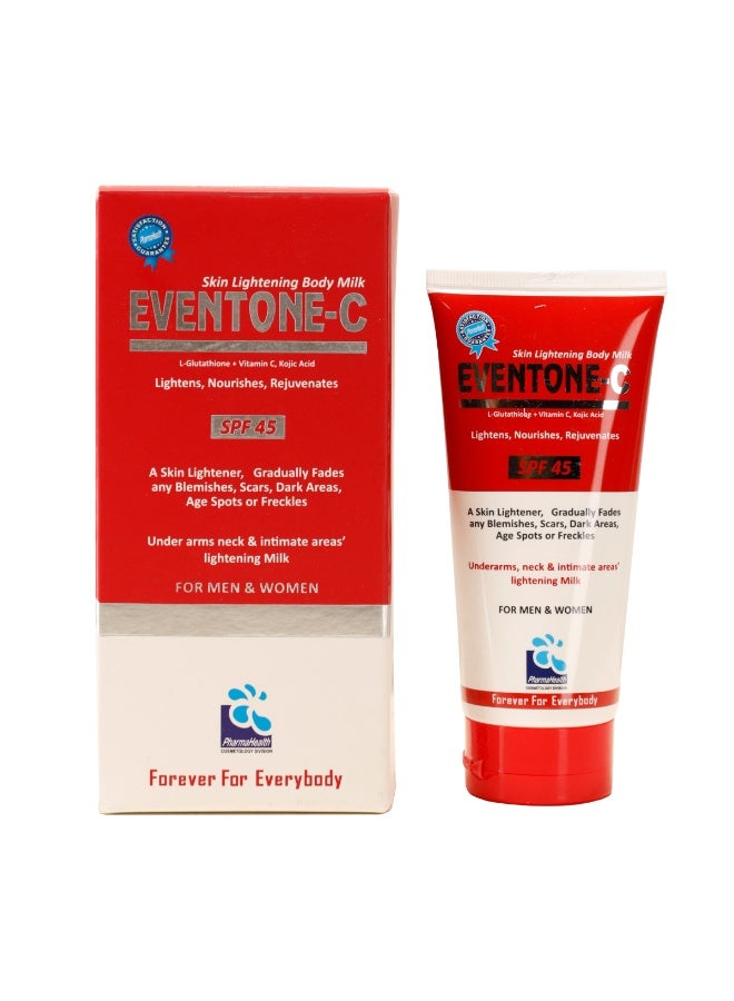 PharmaHealth Eventone C Radiance Body Milk 150ml | Brightening & Moisturizing Body Lotion with SPF 45 for Even-Tone, Smooth Skin - Image 1