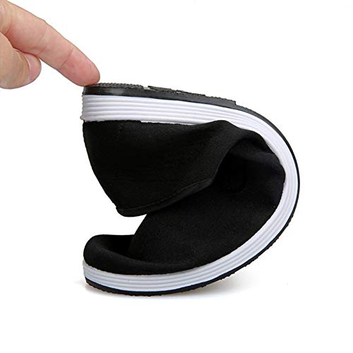 TAO Kung Fu Shoes Traditional Chinese Martial Arts Slippers Soft Comfortable and Light (Size US 10.5) Black - Image 3