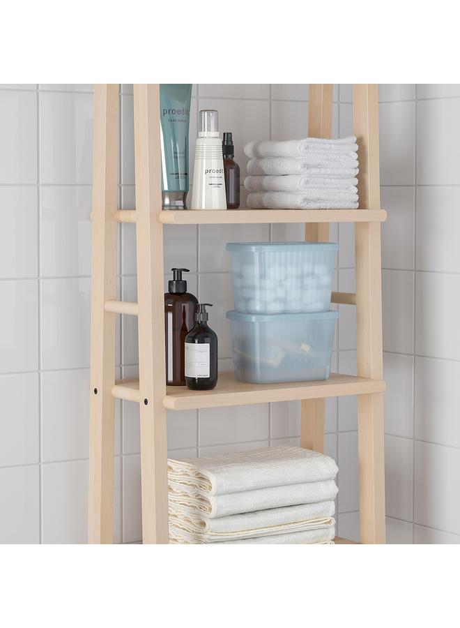 Zaboon Storage box with lid, transparent grey-blue, 12x18x12 cm/1.5 l - Image 4