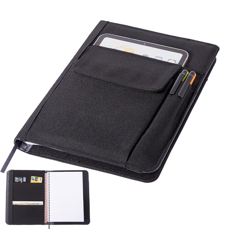 APOFFICE Journal Notebook Cover for Work, Journaling Notebooks Protector - Portfolio Organizer Compatible with Rocketbook Fusion, with Pen loop, Business Card Holder, File Pocket for accessories - Image 1
