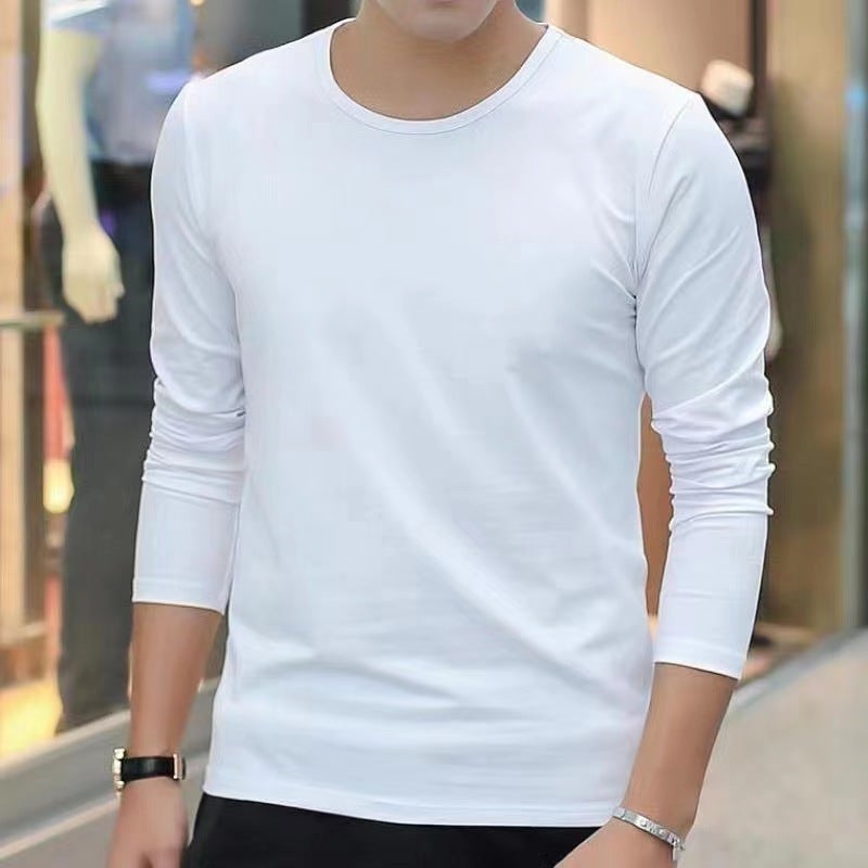 Factory wholesale autumn and winter mens fleece-lined thickened hooded sweater solid color simple loose all-match coat hoodie fashion White long sleeve 