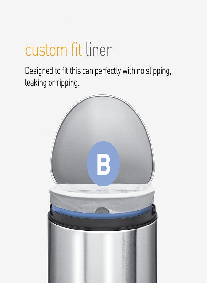 simplehuman Code B 150 Count, Dispenser Packs Custom Fit Liners, Drawstring Trash Bags, 6 Liter / 1.6 Gallon, White - Image 4