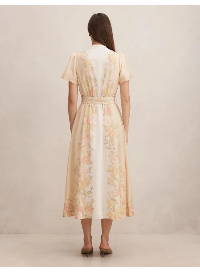 Forever New Chiara Flutter Sleeve Midi