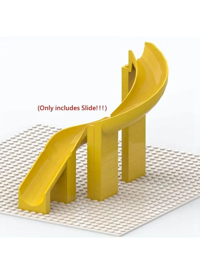 2pcs Mini Building Blocks Slide Skidway Playground DIY Family Toy Transparent Base - Image 4