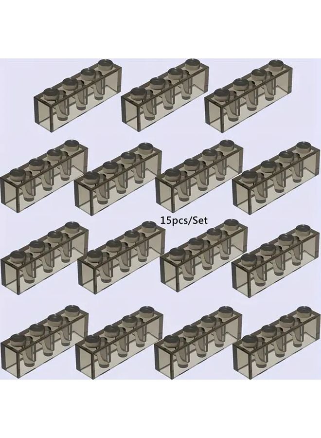 2pcs Mini Building Blocks Slide Skidway Playground DIY Family Toy Transparent Base - Image 1