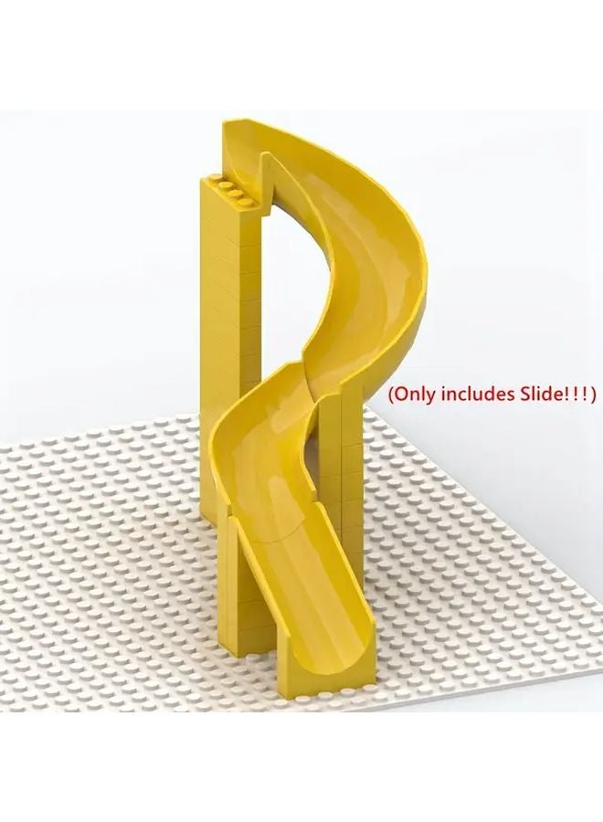 2pcs Mini Building Blocks Slide Skidway Playground DIY Family Toy Transparent Base - Image 2