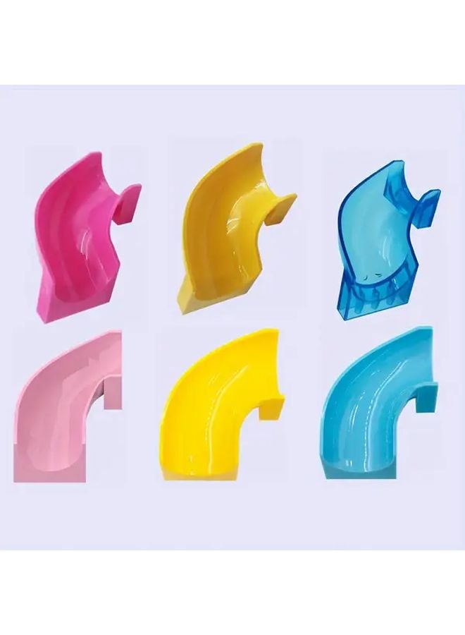 2pcs Mini Building Blocks Slide Skidway Playground DIY Family Toy Transparent Base - Image 5