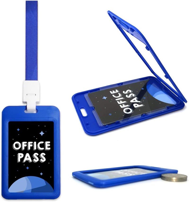 Fun-Plus Hall Pass Lanyards Unbreakable Plastic School Passes Set for Teachers and Classroom Supplies Including Hall Passes of Nurse, Restroom, Library, Office(6 Pack) - Image 4