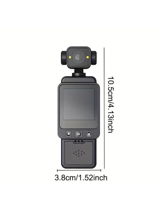 Black 1080P Video Recorder With 154 Inch Screen Rotating Lens And Fill Light - Image 3