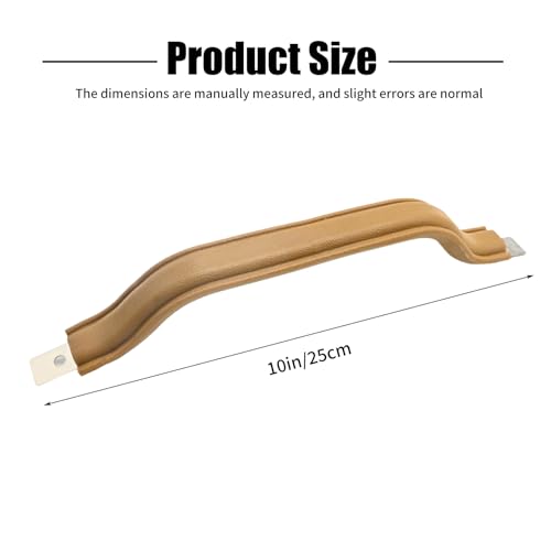 EATAKWARD 55009801K Interior Door Handle Pull Strap Interior Kit, 2Pcs Front Left Driver and Right Passenger Side Replacement for Jeep Wrangler YJ 1987 1988 1989 1990 1991 1992 1993 1994 1995 (Brown) - Image 4
