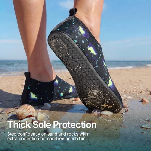 ATHMILE Water Shoes for Women Men QuickDry Aqua Socks Swim Beach Barefoot Yoga Exercise Wear Sport Accessories Pool Camping Must Haves Adult Youth Size 1314Women1213Men - Image 3