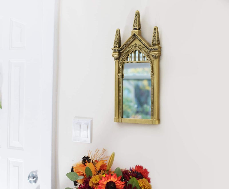 Harry Potter Replica Mirror of Erised Wall Decor | Hanging Mirror For Entryway, Living Room, Bedroom | Collectible Wizarding World Vanity Mirror | 25 x 10 Inches - Image 4