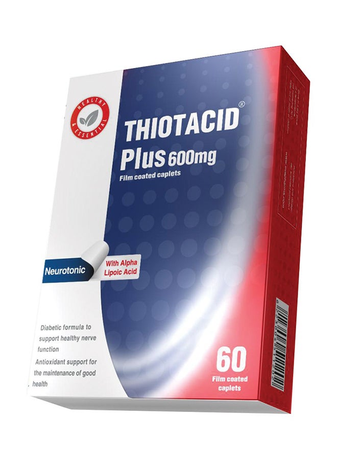 THIOTACID نيورترونيك مع حمض الثيوكتيك بلس 600 ملغ 60 حبة