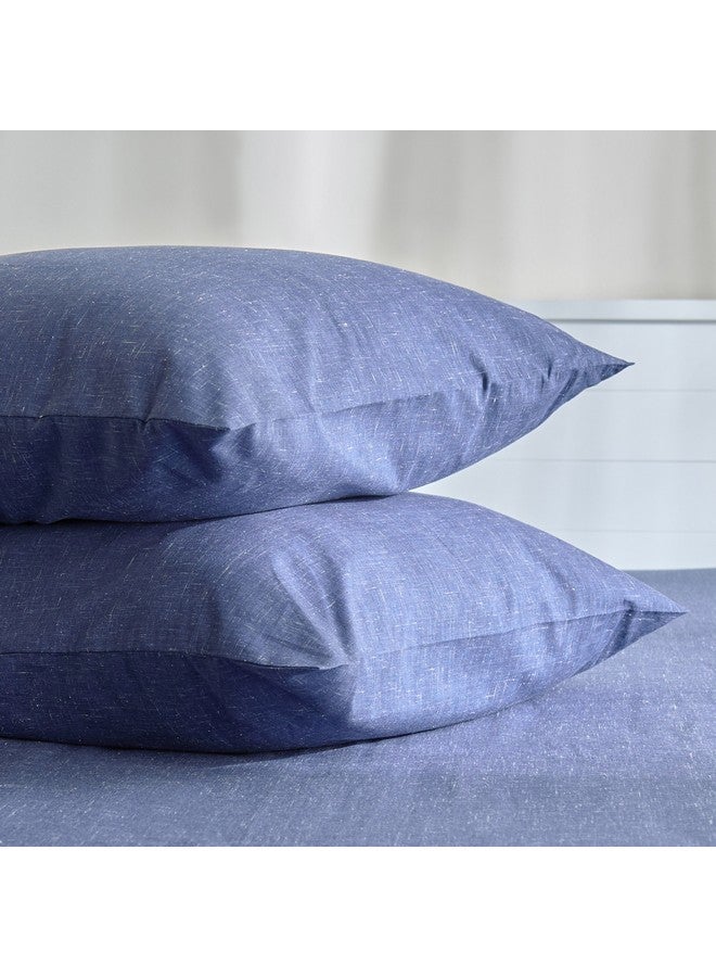 Home Box Lavish Triblend Melange Aouli 2-Piece Printed Cotton Pillow Sham Set 50 x 75 cm  - Image 5