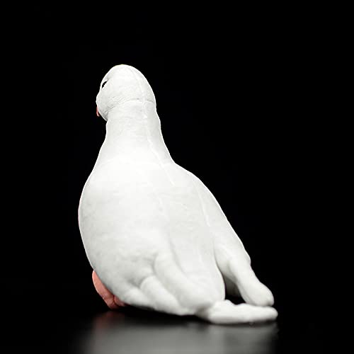 ZHONGXIN MADE Simulation White Pigeon Stuffed Animal Toy - 10 inch Rock Pigeon Toys, Cute Pigeon as Gift for Kids (White Pigeon) - Image 4