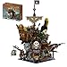PANTASY Pirate Pub Building Kit Modular Shipwreck Tavern Architecture Deck with Terrace Bar Rum Bottle Pirate Figures Creative Nautical Display Set for Adults and Collectors - Image 3