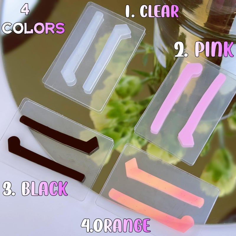 ICONSIAM Lash Lift Ribbon Cover Silicone Eyelash Lifting String Covers Perm Lotion Mia Lami Stripe Tape Self Sticky Soft Compensators(Lash Lift & Tint Tool) 4 Pair Ultra Soft Ribbons Press Lashes Firmly - Image 2