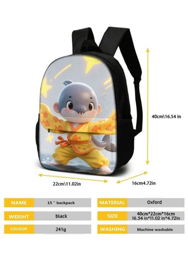 Bright Li Fire Unlock the new fashion of childish fun! Three-piece set of bags, cartoon elements for children and teenagers (students, children, friends' outings, mountain climbing, schooling, etc. can be used) - 50 - Image 5