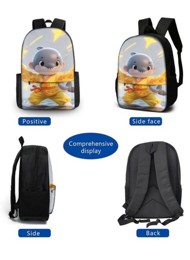 Bright Li Fire Unlock the new fashion of childish fun! Three-piece set of bags, cartoon elements for children and teenagers (students, children, friends' outings, mountain climbing, schooling, etc. can be used) - 50 - Image 3