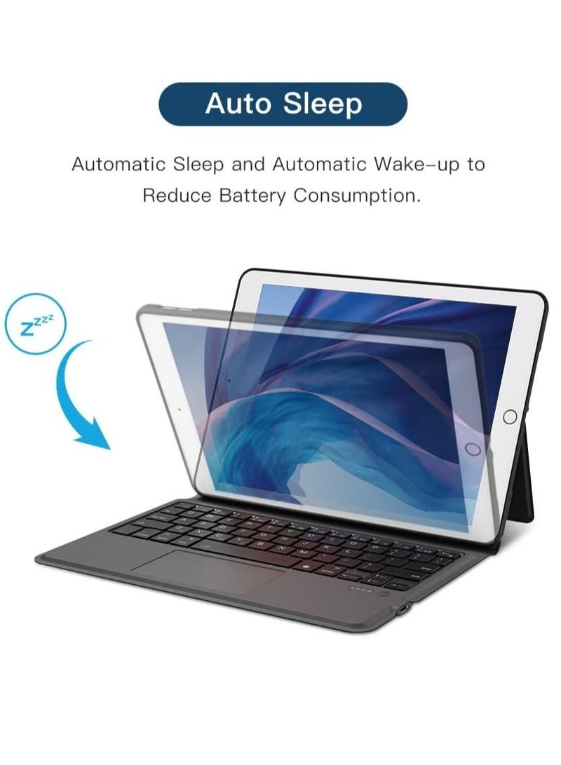 MUNTAQI iPad Keyboard Case with Trackpad for iPad Pro 11 inch 2018 2020 Air 4 10.9 inch,iPad Wireless Bluetooth Keyboard Case with Pencil Holder - Image 5