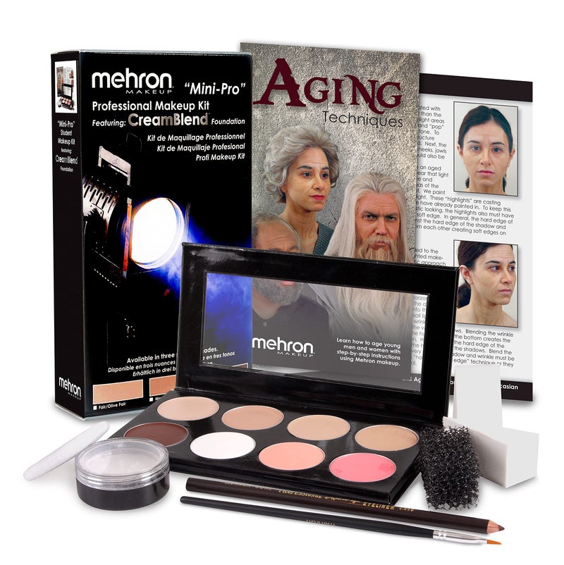 Mehron Makeup Mini-Pro Student Makeup Educational Kit (Fair/Olive) - Image 2