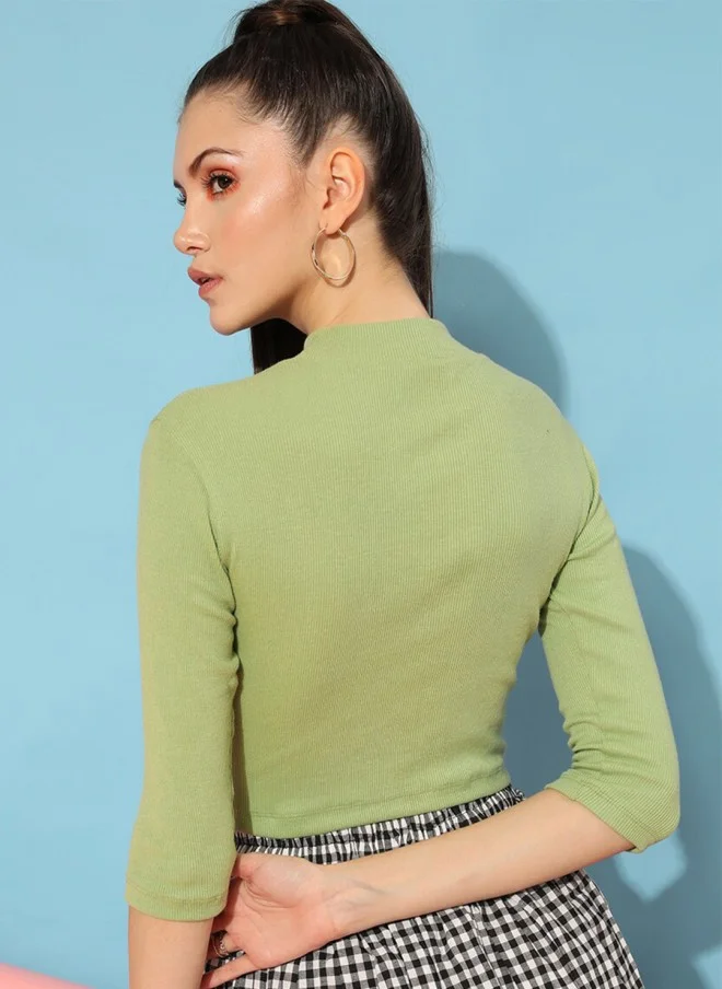 STREET 9 بلوزة خضراء رائعة للنساء