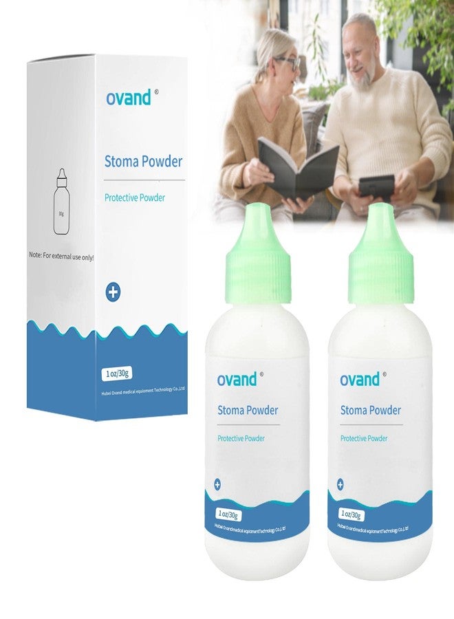 ovand بودرة أوفاند للفغرة، مستلزمات بودرة حماية حاجز الجلد للفغرة - بودرة لاصقة للفغرة، 1 أونصة (عبوتان) - Image 1