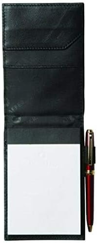 SHEAFFER Sheaffer 100 Full Grain Leather and 1680D Ballistic Nylon Notepad HolderJotter with Pen Loop Front Pockets 5 x 3 12 New - Image 2