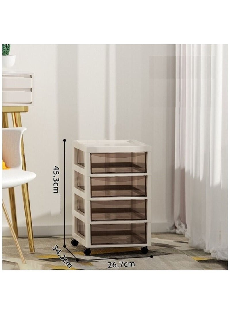 Lady Kitchen Versatile storage and organization shelves, with moving wheels for easy transportation, 4 drawers - Image 4