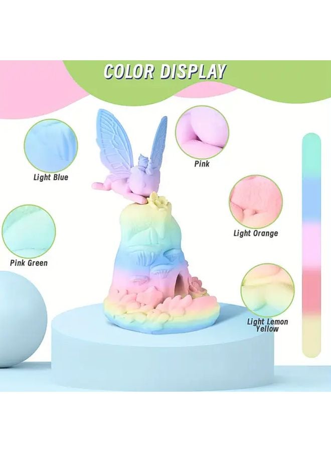 إيريون 250 جرام خيط بلا ماتي قوس قزح 1.75 ملم مادة طابعة ثلاثية الأبعاد ألوان مائية بخمسة ألوان - Image 4