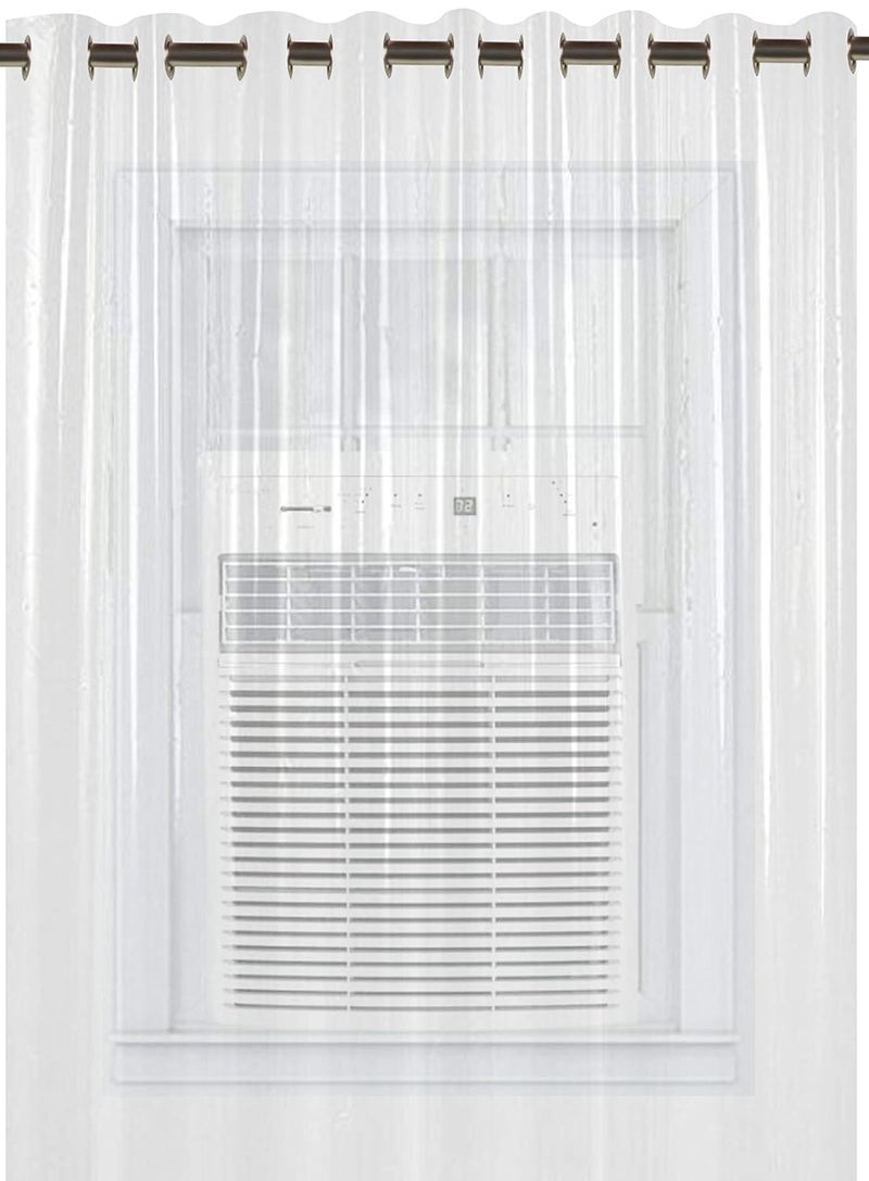 Kuber Industries Kuber Industries PVC AC Curtain Eyelet Rings Waterproof Material30 MM Thickness Mold Mildew FreeSize 9 FeetPak of 2 Transparent - Image 4