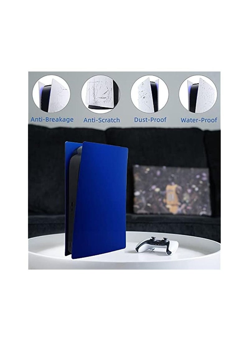 Digital Edition Face Plates Cover Skins Shell Panels for PS5 Console, Playstation 5 Accessories Faceplate Protective Shell Replacement Plate Dustproof Anti-Scratch (Digital Blue)