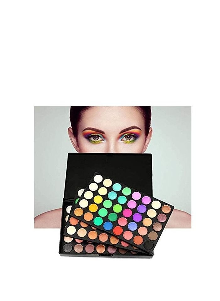 popfeel ORiTi  Cosmetic Matte and Pearlescent Eyeshadow Makeup Set (120 Colour, Rose)  - Image 5