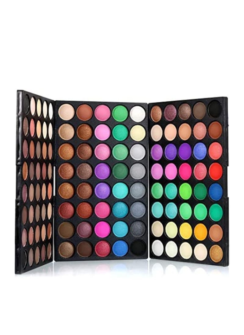 popfeel ORiTi  Cosmetic Matte and Pearlescent Eyeshadow Makeup Set (120 Colour, Rose)  - Image 2