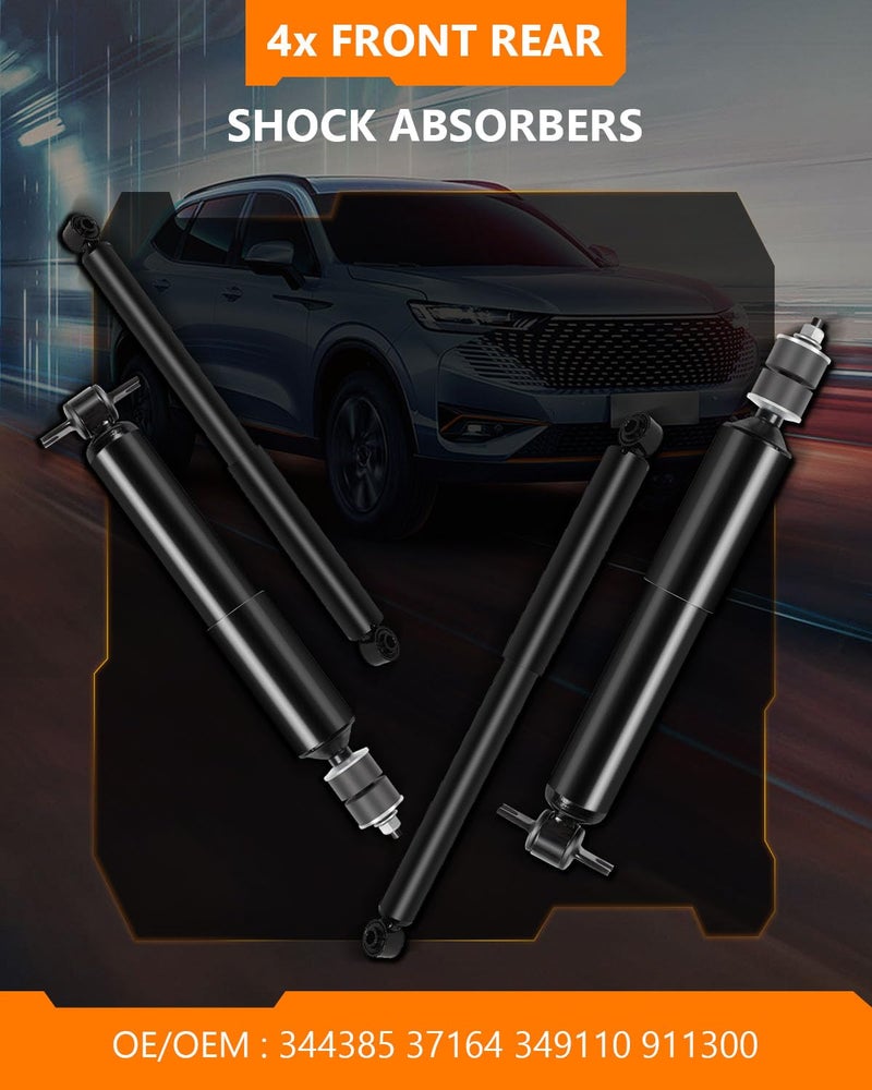 OCPTY 4x Front Rear Shocks Struts for Ram (RWD), OCPTY Shock Absorbers Fit 2009-2010 for Dodge Ram 1500 | 2019 2020 2021 for Ram for 1500 Classic | 2011-2018 for Ram for 1500 349110 911300 344385 37164 - Image 2