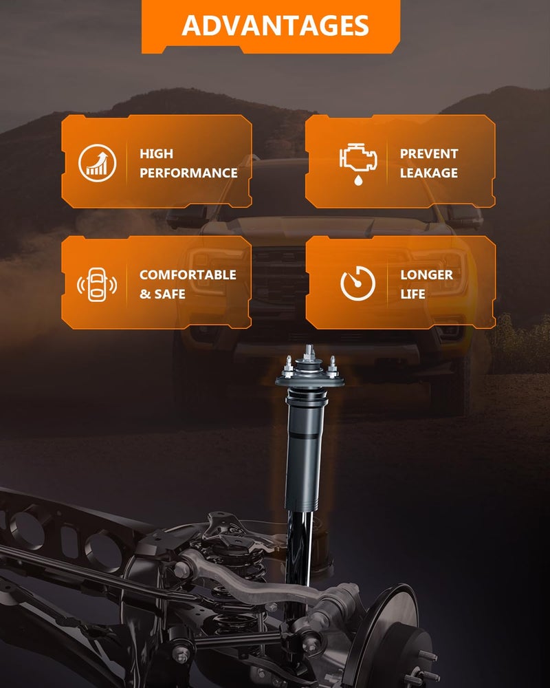 OCPTY 4x Front Rear Shocks Struts for Ram (RWD), OCPTY Shock Absorbers Fit 2009-2010 for Dodge Ram 1500 | 2019 2020 2021 for Ram for 1500 Classic | 2011-2018 for Ram for 1500 349110 911300 344385 37164 - Image 4