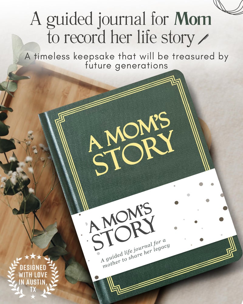 Coco & Lan Mom's Life Story Journal (Hardcover): A Meaningful Keepsake for Mom to Share Her Journey and Memories, Book Includes 250+ Prompt Questions, Sentimental Gifts for Mother's Day, Birthday & Christmas - Image 3