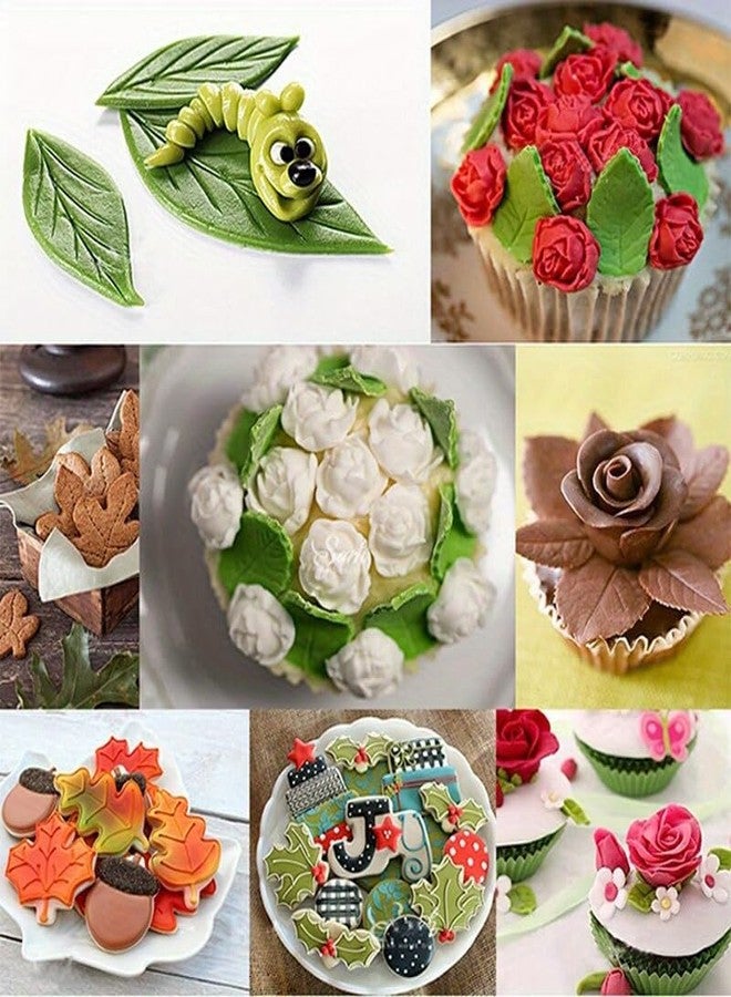 Jerliflyer Leaf leaf molds silicone,3d silicone cake mold used for all kinds of chocolate candy cupcake decoration making crafts(1Pcs） - Image 4