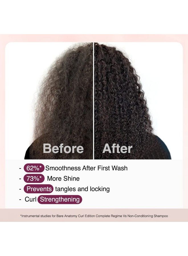 BARE ANATOMY Curl Enhancing Hair Mask ; Smoothens & Conditions Hair With Curl Retention & 2X Frizz Protection For 48 Hours ; Coconut Oil Hyaluronic Acid & Castor Oil ; Sulphate & Paraben Free ; 250G - Image 4