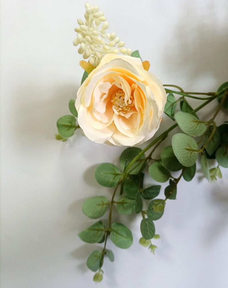 OrgMemory Eucalyptus Garlands, Flower Garland, Wedding Arch Flowers, Floral Swag for Wedding Christmas Decoration Table Backdrop Arch Wall Party Home Bedroom DÃ©cor (Champagne) - Image 3